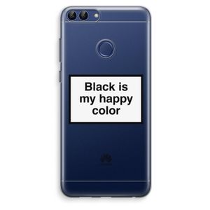 Black is my happy color: Huawei P Smart (2018) Transparant Hoesje
