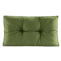 Leen Bakker - Loungekussen Florence Rug - Donker - 73x43 Cm - Polyester/Katoen - Groen