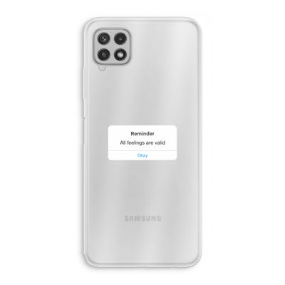 Reminder: Samsung Galaxy A22 4G Transparant Hoesje