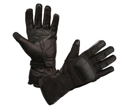 MODEKA Black Ridge, Tussenseizoen motorhandschoenen, Zwart