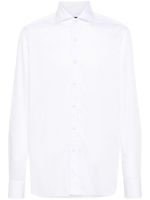 Tagliatore chemise en coton à manches longues - Blanc