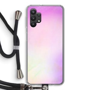 Flow mist pastel: Samsung Galaxy A32 5G Transparant Hoesje met koord