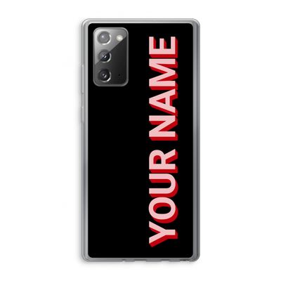 Namecase: Samsung Galaxy Note 20 / Note 20 5G Transparant Hoesje