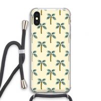 Paradise: iPhone X Transparant Hoesje met koord