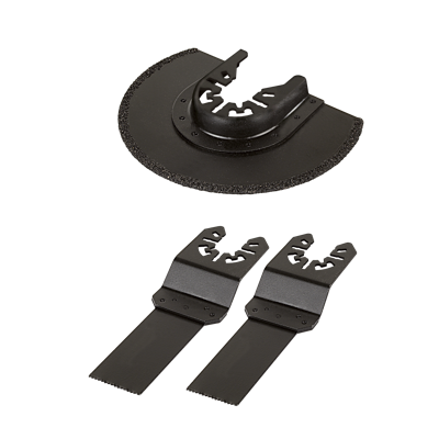 Wolfcraft Hulpstukkenset | Voor trilzagen | Hout/metaal | 1 set - 3992000