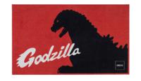 ItemLab Godzilla Silhouette Decoratieve deurmat Rechthoekig Zwart, Rood, Wit