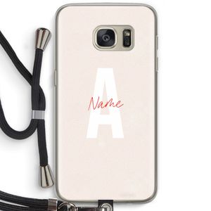Strawberry Milkshake: Samsung Galaxy S7 Transparant Hoesje met koord