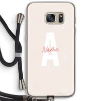 Strawberry Milkshake: Samsung Galaxy S7 Transparant Hoesje met koord