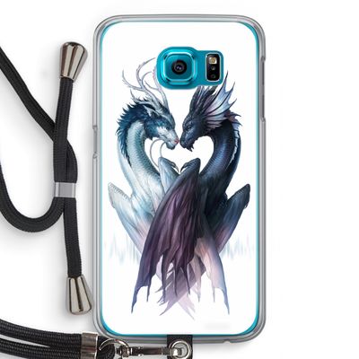 Yin Yang Dragons: Samsung Galaxy S6 Transparant Hoesje met koord