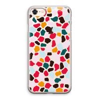 Colored Giraffe: iPhone 8 Transparant Hoesje