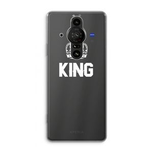 King zwart: Sony Xperia Pro-I Transparant Hoesje