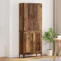 Highboard Oud Hout 69,5 x 34 x 180 cm Bewerkt hout