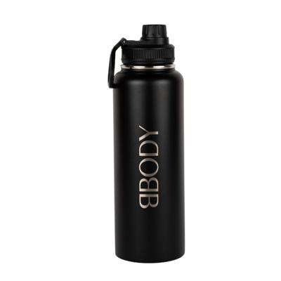 BBody Stainless Steel Bottle XL Zwart 1St BBody Stainless Steel Bottle XL Zwart 1St
