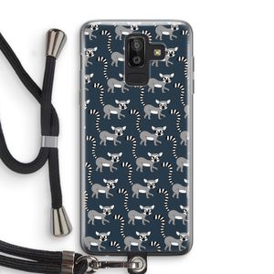 Makis: Samsung Galaxy J8 (2018) Transparant Hoesje met koord