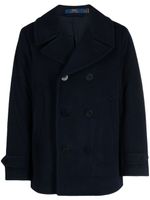 Polo Ralph Lauren double-breasted velvet coat - Bleu