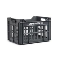 Urbanproof Fietskrat recycled 30 liter polypropyleen asgrijs