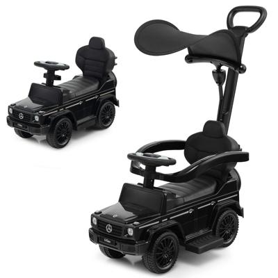 Gelicentieerd Mercedes Benz Kindervoertuig Kinderwagen en Rollator met Verstelbare Zonnekap Ouderhandgreep Armleuning