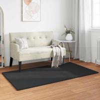 Nep Konijnenbont Tapijt Olite Zwart 80 x 150 cm Polyester