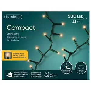 Lumineo Compact ricelightsled 11m - 500l klassiek warm