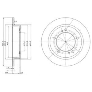 Delphi Diesel Remschijf BG2584