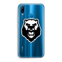 Angry Bear (white): Huawei P20 Lite Transparant Hoesje