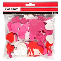 Creativ Company Foamvormen hartjes, zelfklevend, 200st.