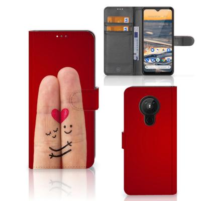 Nokia 5.3 | Wallet Case | met Pasjes | Liefde - Origineel Romantisch Cadeau