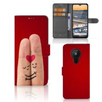 Nokia 5.3 | Wallet Case | met Pasjes | Liefde - Origineel Romantisch Cadeau