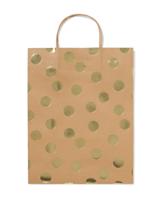 HEMA Cadeautas 24x11x31cm kraft stippen
