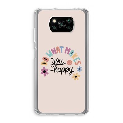 Happy days: Xiaomi Poco X3 NFC Transparant Hoesje