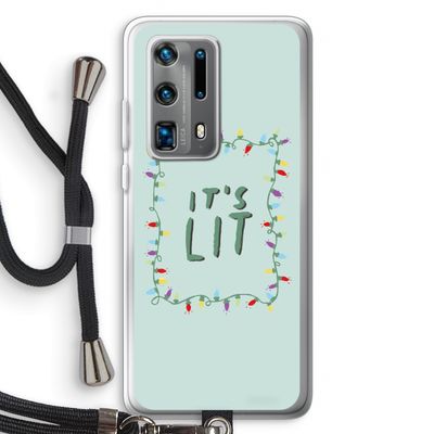 It's Lit: Huawei P40 Pro Plus Transparant Hoesje met koord