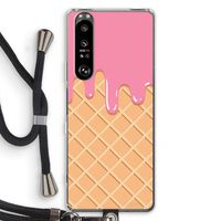 Ice cream: Sony Xperia 1 III Transparant Hoesje met koord