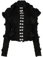 FEBEN chemise en coton Armour à design superposé - Noir