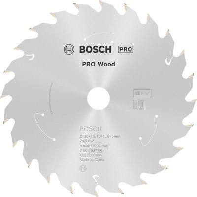 Bosch Accessories Bosch Power Tools 2608837667 Hardmetaal-cirkelzaagblad 136 x 15.875 mm Aantal tanden: 24 1 stuk(s)