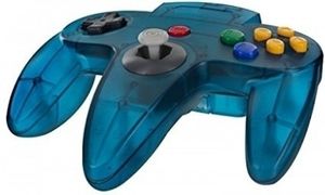 Nintendo 64 Controller Blauw/Transparant