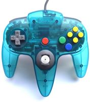 Nintendo 64 Controller Blauw/Transparant - thumbnail