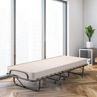 Opvouwbaar Bed Opklapbaar Extra Gastenbed Met 10 cm Traagschuim Matras Super Stevig Metalen Frame Gemaakt in Italië