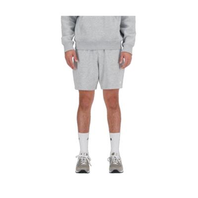 Sportbroekje voor heren New Balance ESSENTIALS FRENCH TERY SHORT 7 MS41520 Grijs - Maat: M