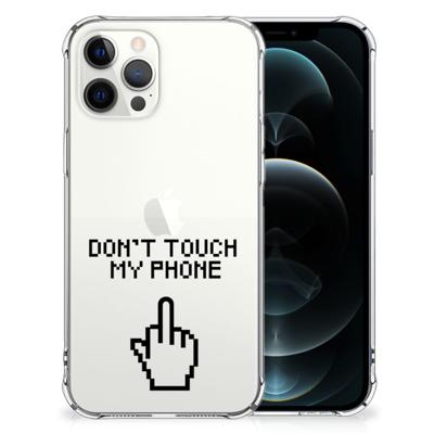 iPhone 12 Pro Max Anti Shock Case Finger Don't Touch My Phone iPhone 12 Pro Max Anti Shock Case Finger Don't Touch My Phone