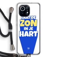 Laat de zon in je hart: Xiaomi Mi 11 Transparant Hoesje met koord