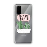 I love cacti: Samsung Galaxy S20 Transparant Hoesje