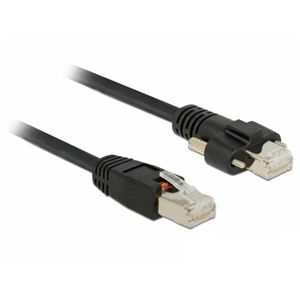 DeLOCK RJ45 plug > RJ45 plug met schroeven Cat.6 SSTP kabel 1 m