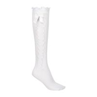 Dirndl Kniekous met strik wit Dirndl Kniekous met strik wit