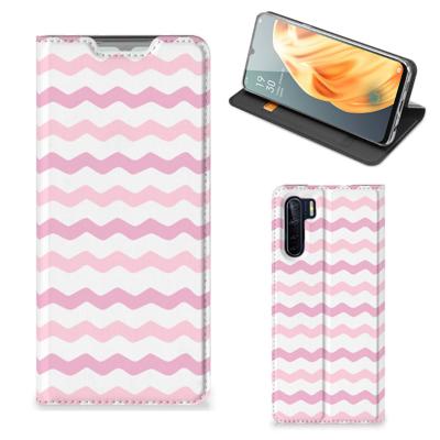 OPPO Reno3 | A91 | Hoesje met Magneet | Waves Roze