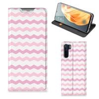 OPPO Reno3 | A91 | Hoesje met Magneet | Waves Roze