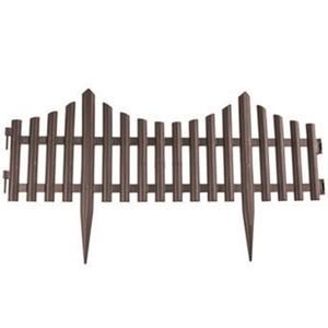 PlasticForte Flexibele borderrand - hekje - 60 cm - bruin - kunststof