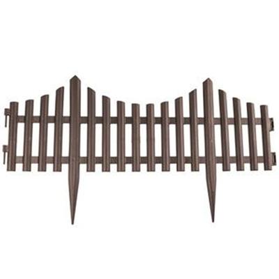 PlasticForte Flexibele borderrand - hekje - 60 cm - bruin - kunststof