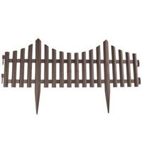 PlasticForte Flexibele borderrand - hekje - 60 cm - bruin - kunststof