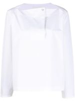 Jil Sander blouse en coton à manches longues - Blanc - thumbnail