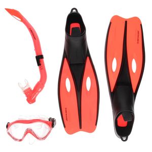 Dunlop Snorkelset Junior Rood Maat 32/34 3-delig